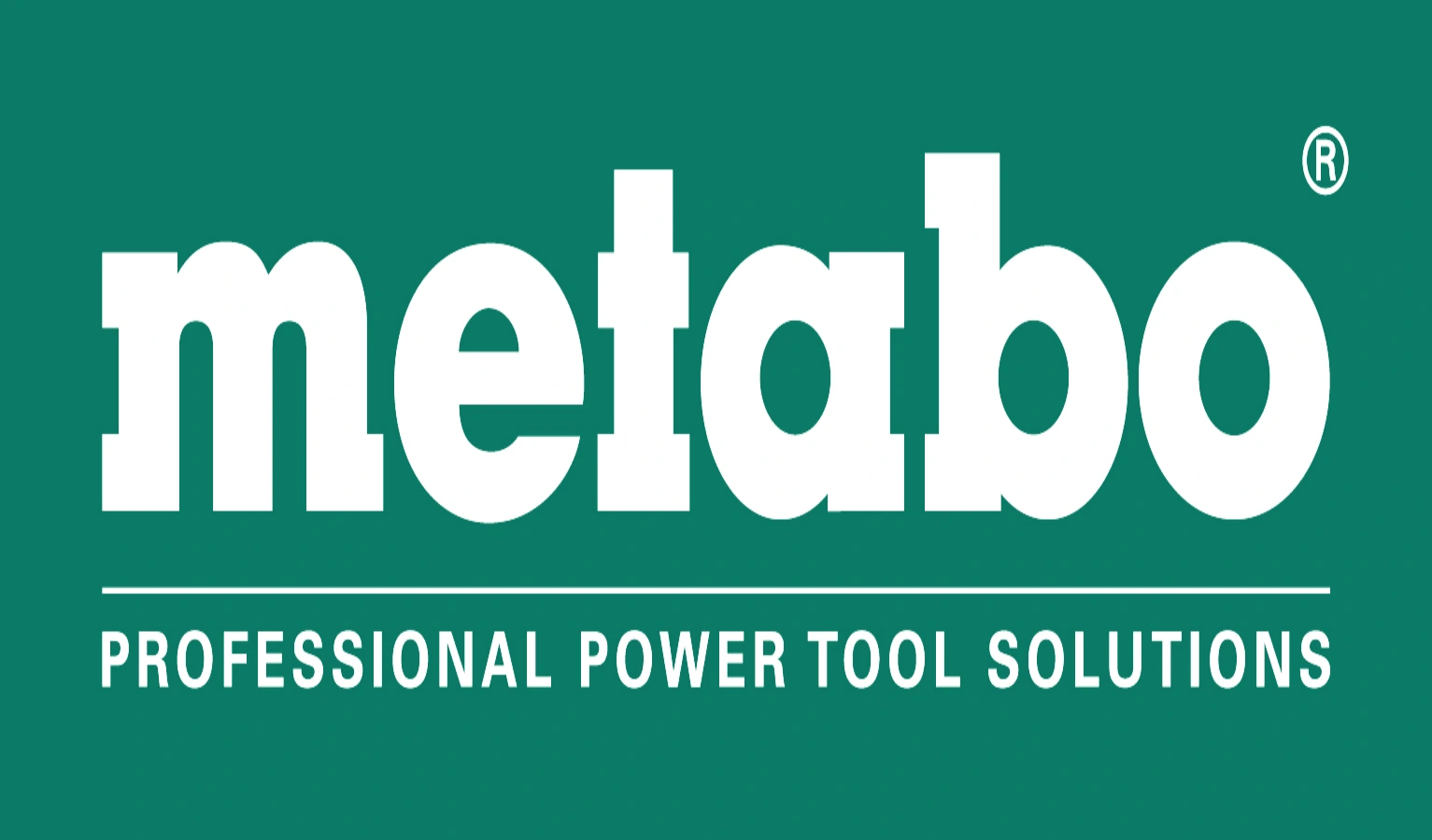 Metabo Claim neg cmyk white on green
