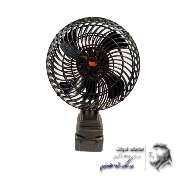 پنکه رومیزی کوچک شارژی از روبرو