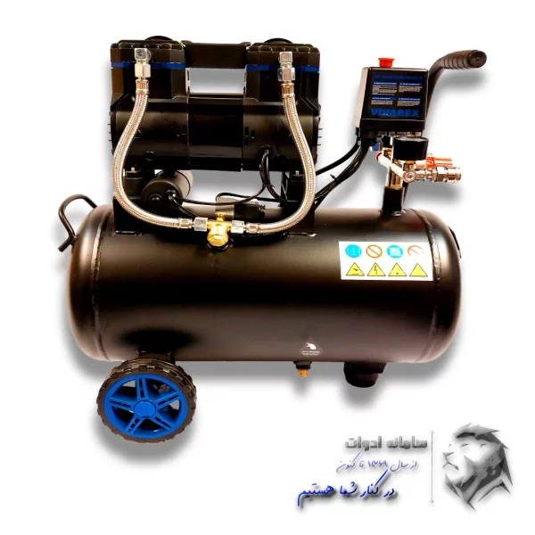 کمپرسور باد 24 لیتری سایلنت ویوارکس تصویر دستگاه از روبرو