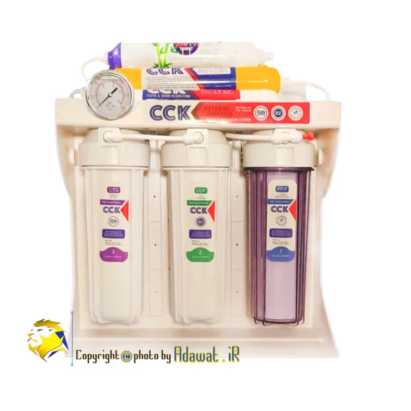 دستگاه تصفیه آب 6 مرحله CCK مدل max-01 با گیج فشار ا CCK WATER PURIFIER