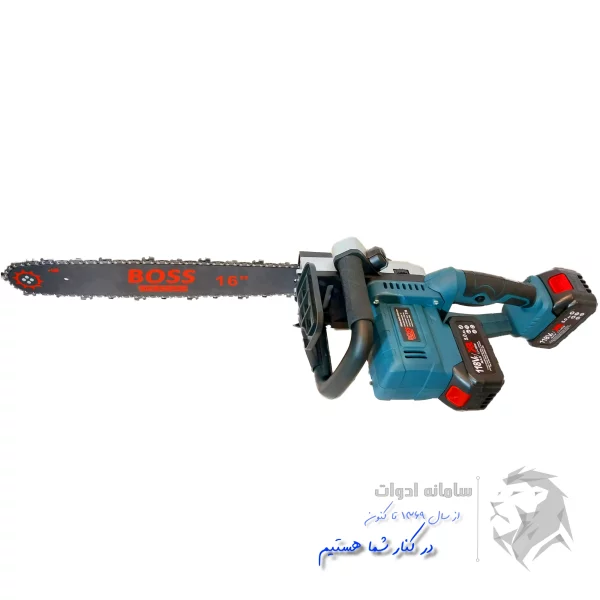 تصویر اره زنجیری شارژی 40 سانت از سمت چپ