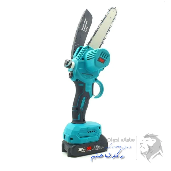تصویر اره شارژی 20 سانت باس از سمت راست