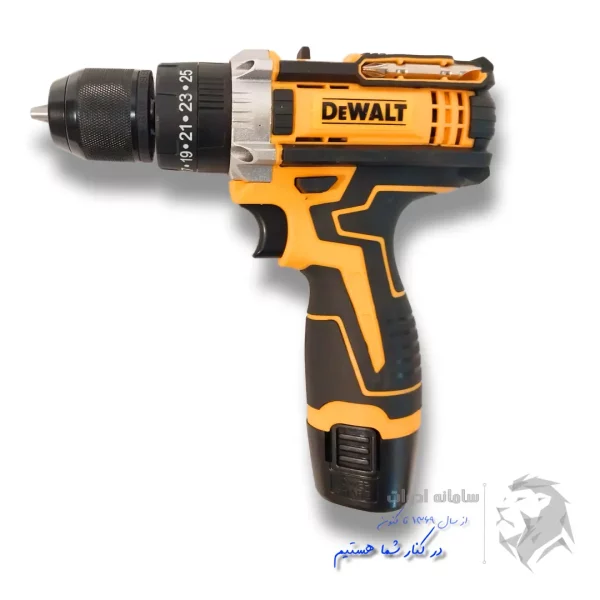 کیت کامل دریل شارژی دیوالت 18ولت(چکشی_سه نظام فلزی_2باطری) مدل KIT-18V