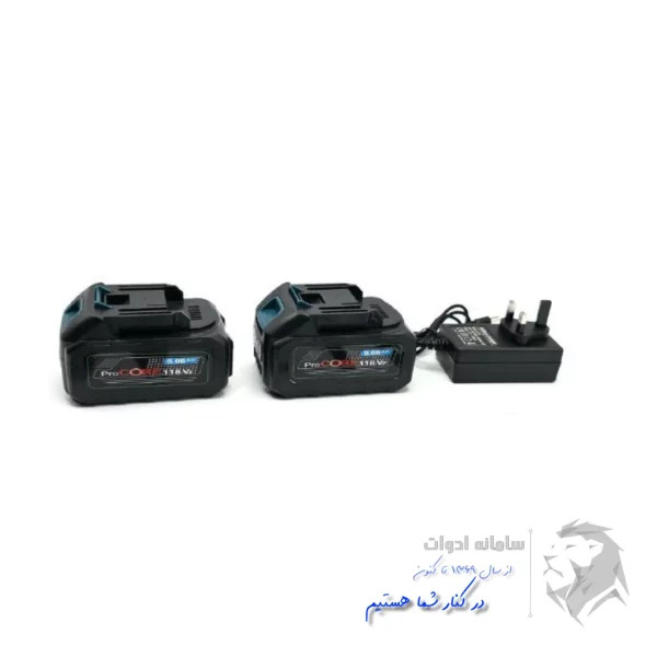 علف زن شارژی دو باتری 118 ولت باس اصل مدل BC118