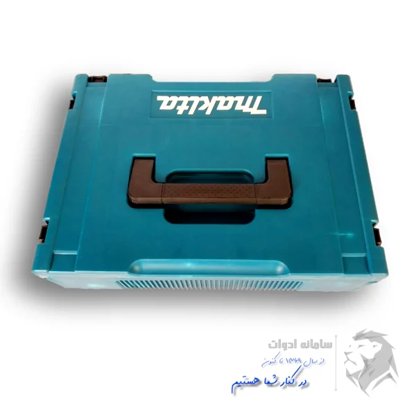 تصویر کیت چهار عددی ابزار شارژی ماکیتا داخل جعبه در بسته از بالا