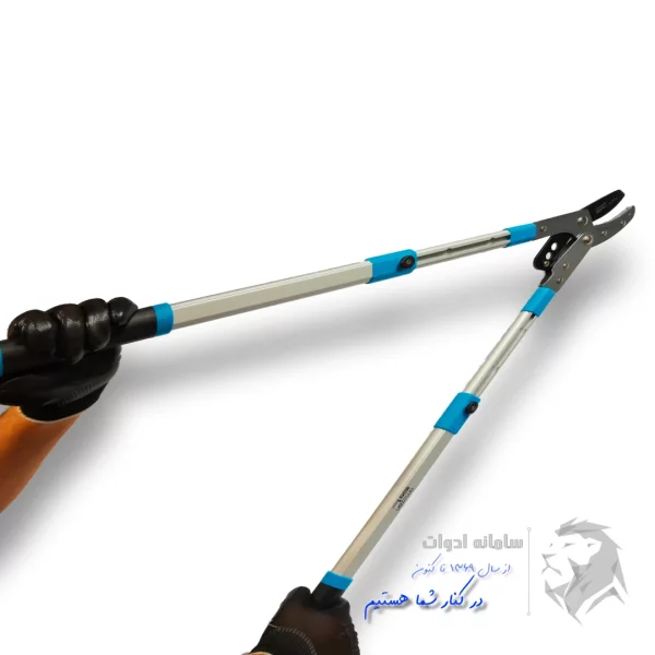 نمایش دستگیره ارگونومیک قیچی باغبانی دسته بلند (تلسکوپی) آمازون