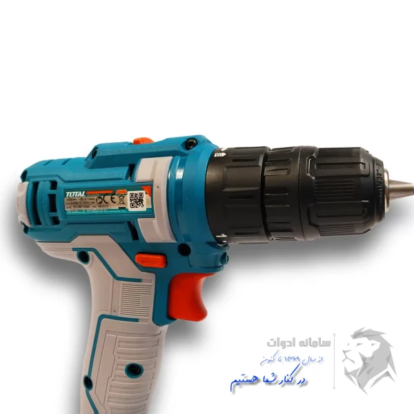 تصویر مشخصات درج شده روی دریل شارژی 20 ولت توتال
