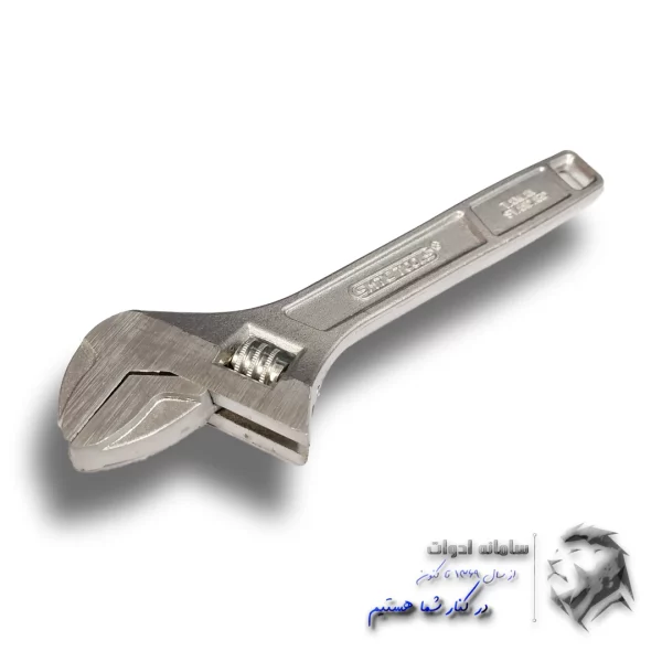 آچار فرانسه سایز 10 اینچ تایوانSMTC از روبرو