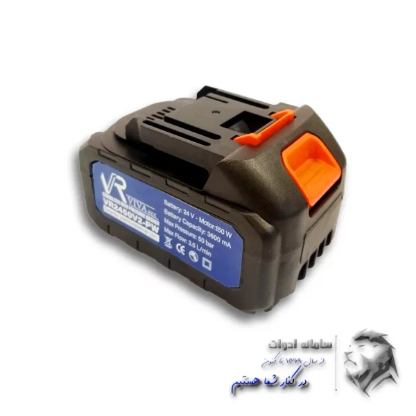 تصویر باتری کارواش و سمپاش شارژی 50 بار ویوارکس زاویه 45 درجه