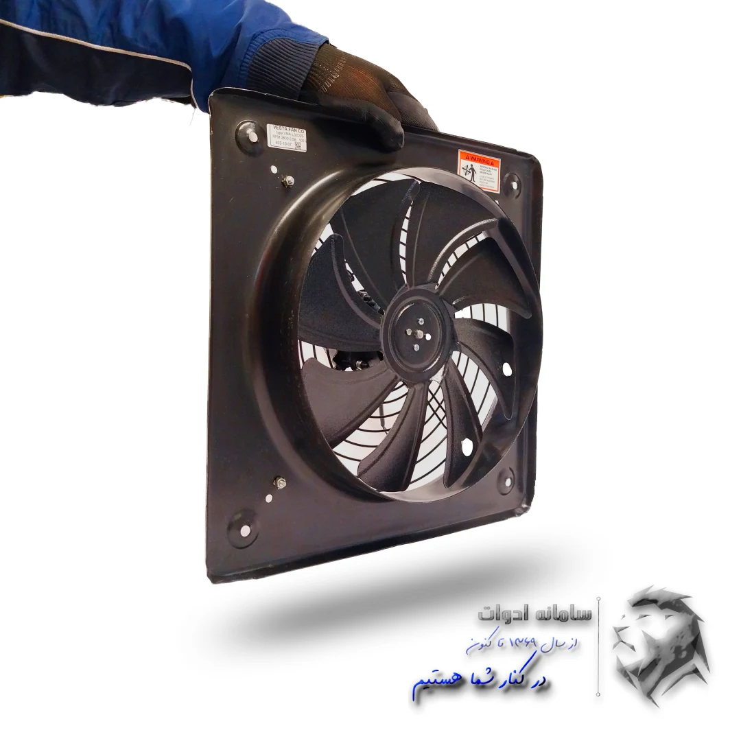 فن هواکش صنعتی فلزی 40 در 40 وستا در دست کاربر