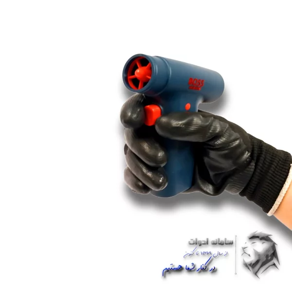 جت فن دستی شارژی باس | تصویر از سمت خروجی هوا در دست کاربر
