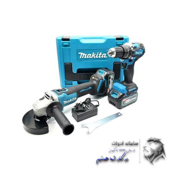 کیت دریل و مینی فرز شارژی ماکیتا همراه کیف