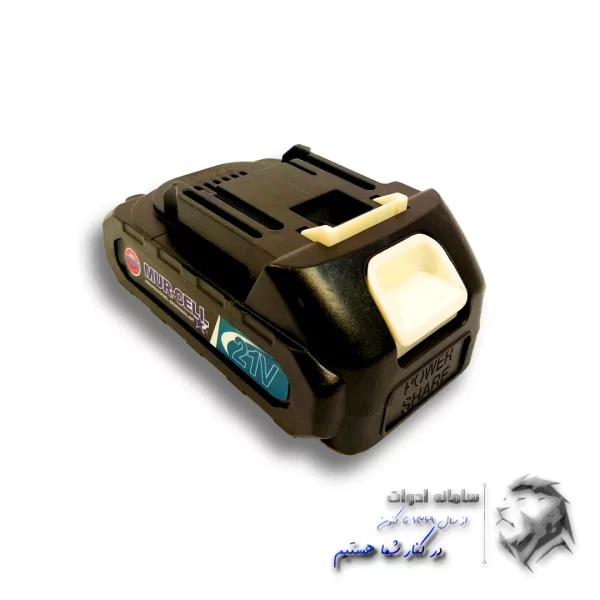 تصویر باطری قیچی باغبانی شارژی مورسل از سمت چپ