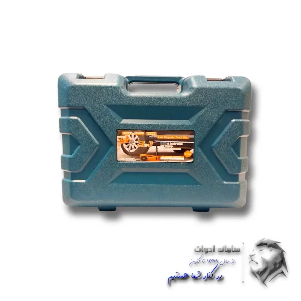 جعبه حمل در بسته کیت پنچرگیری سه کاره برق شهری باس