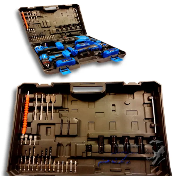 کیت 4 عددی براشلس دریل ،بتن کن ، بکس و فرز شارژی ویوارکس مدل VR-K004