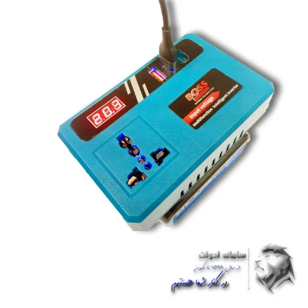 تصویر نمایشگر مبدل باتری به برق شهری باس