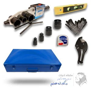 اتو لوله کشی گوشه زن جعبه فلزی با لوازم ویوارکس مدل WP-0402