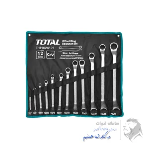 تصویر معرفی ست آچار دو سر رینگی 12 عددی توتال