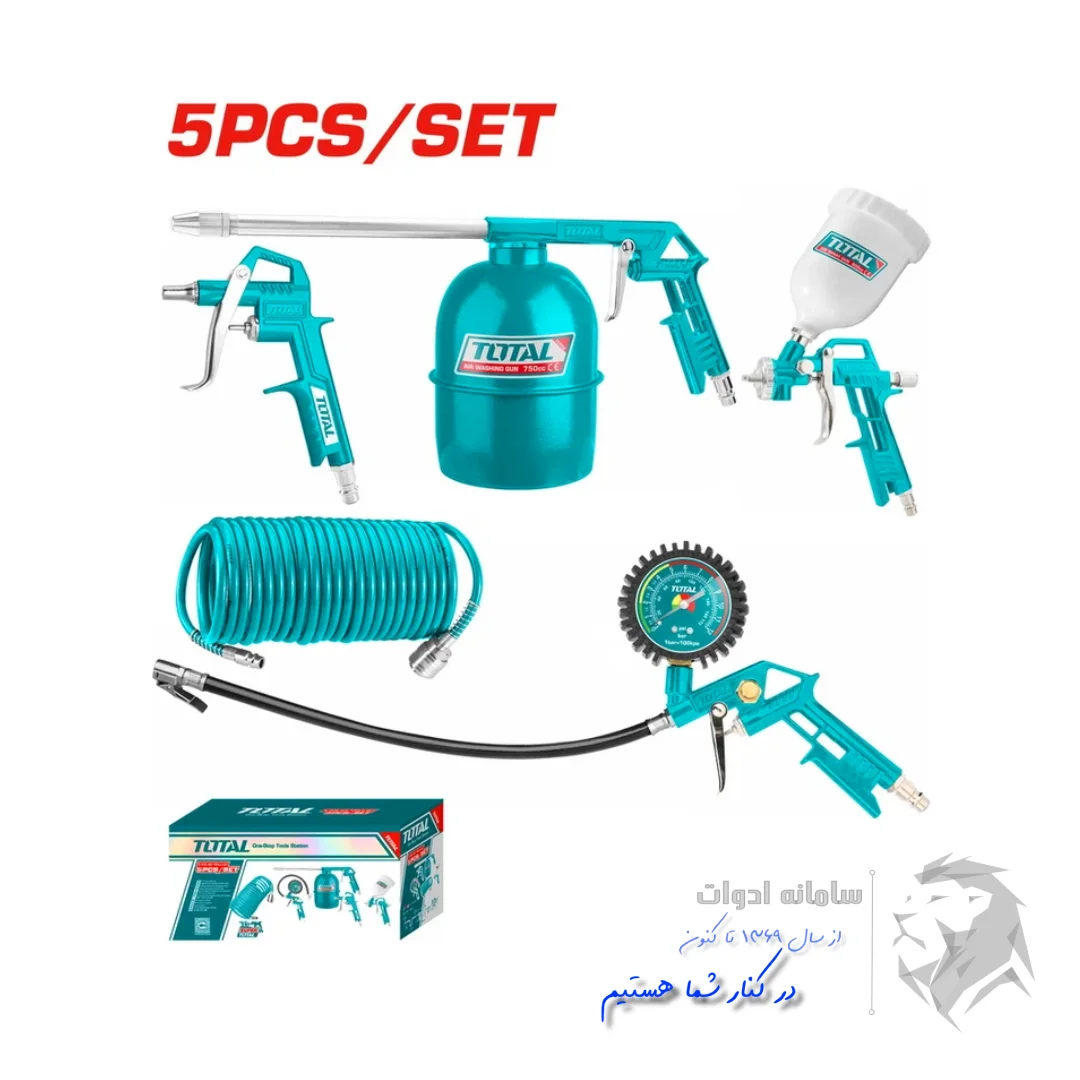 مجموعه 5 عددی ابزار بادی توتال تصویر معرفی